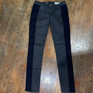Rag & Bone Jeans Size 27 grey with navy blue stripes